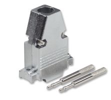 MH CONNECTORS MHCCOV-9ME D Sub Backshell, Diecast, Rapid Assembly, DE, 180°, Zinc Body