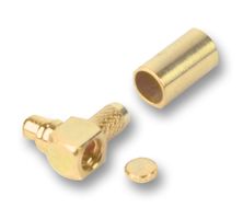 TE CONNECTIVITY - GREENPAR 1-1634002-0 RF / Coaxial Connector, MMCX Coaxial, Right Angle Plug, Crimp, 50 ohm, RG174A, RG188A, RG316, URM95