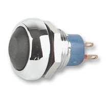APEM IPR3SAD2101 Industrial Pushbutton Switch, IP Series, 13.6 mm, SPST-NO, Momentary, Round, Black