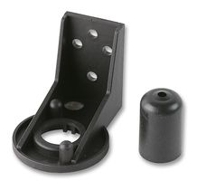 WERMA 97510901 Signal Indicator Accessory, 110 Series, Bracket, Cap, Black