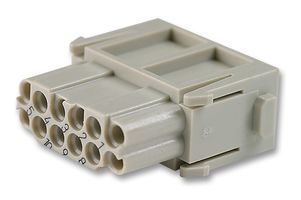 HARTING 0914 012 3101 Heavy Duty Connector, Han-Modular DD, Module, 12 Contacts, Receptacle