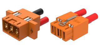 TE CONNECTIVITY 1-2332663-5 Rectangular Power Connector, 3 Contacts, UMP Series, Panel Mount, Crimp, 8 mm, Plug, Receptacle
