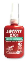 LOCTITE 2701, 50ML. Adhesive, Threadlocking, High Strength, Low Viscosity, Green, Bottle, 50 ml