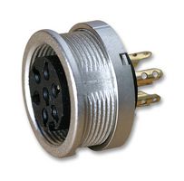 LUMBERG KFV 60 DIN Audio / Video Connector, 6 Contacts, Jack, Panel Mount, Solder, Silver Plated Contacts
