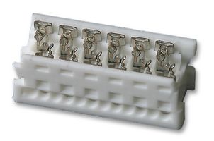 LUMBERG MICA 12 IDC Connector, Free, IDC Receptacle, Female, 1.27 mm, 1 Row, 12 Contacts, Cable Mount