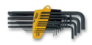 WIHA 24851 Hex Key Set, Ball-End, L-Key, ProStar Holder, 3/64" to 3/8", 13 Pieces