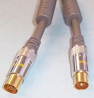 PRO SIGNAL AV04337 LEAD, HQ COAX TV PLG-SKT, 5M