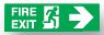 UNBRANDED S104L - SAV SIGN, FIRE EXIT ARROW RIGHT