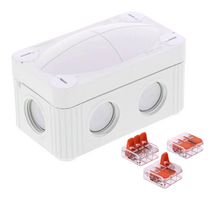 WISKA 10109901 Plastic Enclosure, Junction Box, Polypropylene (PP), 51 mm, 49 mm, 85 mm, IP66, IP67