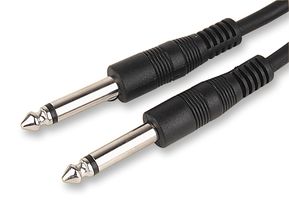 PRO SIGNAL AV02464 Audio / Video Cable Assembly, 6.35mm (1/4") Mono Jack Plug, 6.35mm (1/4") Mono Jack Plug, 6.6 ft