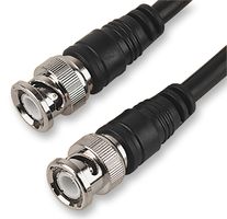 MH CONNECTORS BNCL1.0MRG58 RF / Coaxial Cable Assembly, 3.28 ft, 1 m, RG58, BNC Straight Plug, BNC Straight Plug, 50 ohm