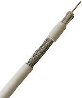 MULTICOMP PRO RG6-WHITE MP011886 Coaxial Cable, RG6, 0.81 mm², 328 ft, 100 m, 6.8 mm, 75 ohm