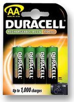 DURACELL 15074739 Battery, NiMH AA 1700mAh 4pk