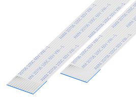 GCT 05-16-A-0304-A-4-06-4-T FFC / FPC Cable, 16 Core, 0.5 mm, Same Sided Contacts, 12 ", 304 mm, White