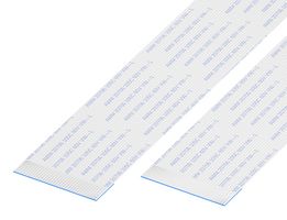 GCT 05-14-D-0127-A-4-06-4-T FFC / FPC Cable, 14 Core, 0.5 mm, Opposite Sided Contacts, 5 ", 127 mm, White