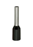 WAGO 216-204 Wire Ferrule, Single Wire, 16 AWG, 1.5 mm², 8 mm, Black, 216 Series