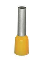 WAGO 216-208 Wire Ferrule, Single Wire, 10 AWG, 6 mm², 12 mm, Yellow, 216 Series