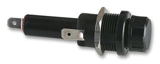 BULGIN LIMITED FX0416 Fuseholder, Panel Mount, 250V, 13A, 6.3 x 25mm, 4.8 Series Tabs, Screw Cap, Hand Release, PC2