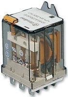 FINDER 62.82.9.024.0300 General Purpose Relay, 62 Series, Power, DPDT, 24 VDC, 16 A