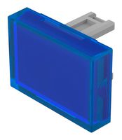 EAO 31-901.6 Lens, Flush, 21.5 x 15.3mm, Rectangular, Blue, 31 Series