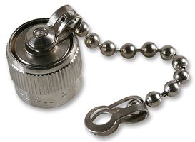 RADIALL R143812000 Dust Cap / Cover, Cap with Chain, TNC Connector, Brass Body