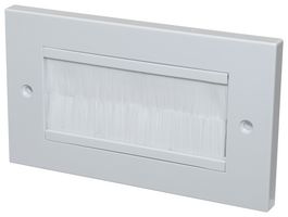 TUK KP4BRWHWH Faceplate, Brush Faceplate, TUK KP4BR Series Hiding Untidy Cables, 2