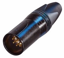NEUTRIK NC7MXX-B XLR Connector, 7 Contacts, Plug, Cable Mount, Gold Plated Contacts, Metal Body, XX