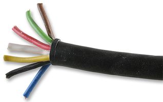 PRO POWER BZ-1428P-NT40-AXX-64 Multicore Cable, Unscreened, 7 Core, 328 ft, 100 m