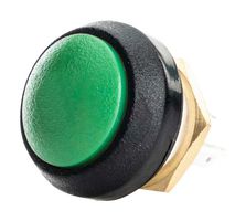 ITW SWITCHES SA12-RB-N-GR-B-N-G Industrial Pushbutton Switch, SA12 Series, 13.58 mm, SPDT-DB, Momentary, Round Domed, Green