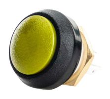ITW SWITCHES SA12-RB-N-YL-B-N-G Industrial Pushbutton Switch, SA12 Series, 13.58 mm, SPDT-DB, Momentary, Round Domed, Yellow