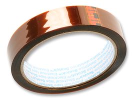3M 92 19MM Electrical Insulation Tape, Polyimide Film, Amber, 19.05 mm x 33 m