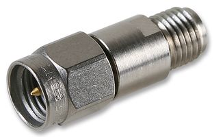 RADIALL R413820000 RF Fixed Attenuator, SMA Plug to SMA Jack, 20 dB, DC to 18GHz, 2 W, 50 ohm, Stainless Steel