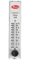 DWYER RMA-150-SSV Air Flowmeter, SS Valve, 10 to 100 cc/min, 100psi, 4% Accuracy, 1/8" FNPT, RATE-MASTER RMA Series