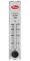 DWYER RMA-5-SSV Air Flowmeter, SS Valve, 1 to 10 SCFH, 100 psi, 4 % Accuracy, 1/8" FNPT, RATE-MASTER RMA Series