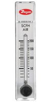 DWYER RMA-10-SSV Air Flowmeter, SS Valve, 20 to 240 SCFH, 100 psi, 4 % Accuracy, 1/8" FNPT, RATE-MASTER RMA Series