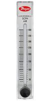 DWYER RMB-55-SSV Air Flowmeter, SS Valve, 40 to 400 SCFH, 100 psi, 3 % Accuracy, 1/4" FNPT, RATE-MASTER RMB Series