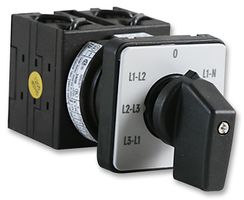 EATON MOELLER T0-3-8007/E+EZ-P1 Switch Disconnector, Flush, 7 Pole, 690 V, 20 A, IP65, Screw, Surface Mount
