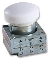 SIEMENS 3SB35016AA60 Indicator Light, White, 22mm, Metal, Round, Smooth Lens