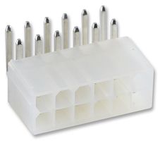 AMP - TE CONNECTIVITY 1-1586041-2 Pin Header, Right Angle, Wire-to-Board, 4.2 mm, 2 Rows, 12 Contacts, Through Hole Right Angle