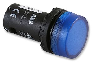 ABB CL-523L LED Panel Mount Indicator, Pilot Light, Blue, 230 VAC, 15 mA, 22 mcd, Not Rated