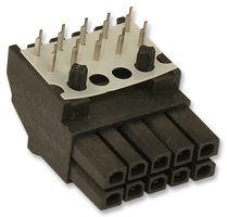 MOLEX 44764-1002 PCB Receptacle, Board-to-Board, Wire-to-Board, 3 mm, 2 Rows, 10 Contacts, Female Receptacle