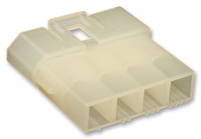 MOLEX 19-09-2042 Connector Housing, Natural, Standard .093" 1991 Series, Plug, 4 Ways, 6.3 mm