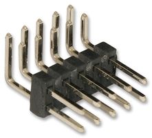 MOLEX 71764-0010.. Pin Header, Board-to-Board, Wire-to-Board, 2.54 mm, 2 Rows, 10 Contacts, Through Hole Right Angle