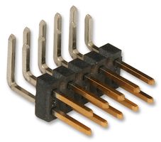 MOLEX 71764-0110.. Pin Header, Board-to-Board, Wire-to-Board, 2.54 mm, 2 Rows, 10 Contacts, Through Hole Right Angle