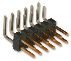 MOLEX 71764-0112 Pin Header, Board-to-Board, Wire-to-Board, 2.54 mm, 2 Rows, 12 Contacts, Through Hole Right Angle
