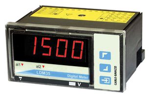 CARLO GAVAZZI LDM35HHSXH1XXXX Panel Meter, 3.5 Digit, 14.2mm, AC/DC Current, AC/DC Voltage, 90 to 260V, 92mm x 45mm, LDM35H Series