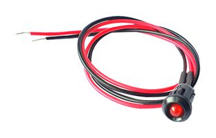 CML INNOVATIVE TECHNOLOGIES TA300303 LED Panel Mount Indicator, Red, 24 VDC, 6 mm, 10 mA, 23 mcd