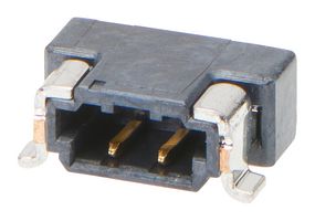 MOLEX 214721-0021 Pin Header, Wire-to-Board, 0.8 mm, 1 Rows, 2 Contacts, Surface Mount Right Angle