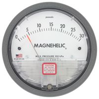 DWYER 3030MR Pressure Gauge, 30 Inch-H2O, ±2% Accuracy, 1/8" FNPT, -6.67 °C to 48.9 °C