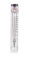 DWYER VFC-121 Air Flowmeter, 4 to 25 SCFM, 100 psi, 2% Accuracy, 1" FNPT, Visi-Float VFC Series